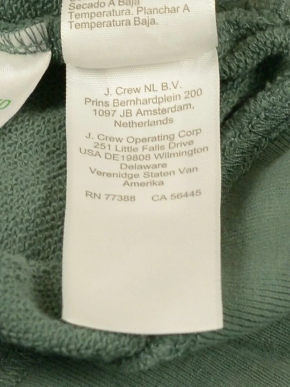 J.Crew Men's Heritage Fleece Crewneck Sweatshirt in Sage Green (XXL)